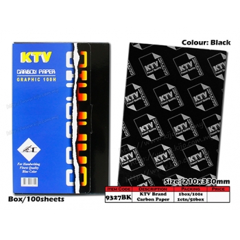 9327BK KTV Brand Carbon Paper - Black